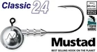 MUSTAD Jig heads 2/0 various weights 3g-20g, 3 pcs.pike,perch pro,zander,lure