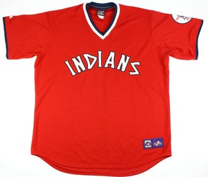 red cleveland indians jersey