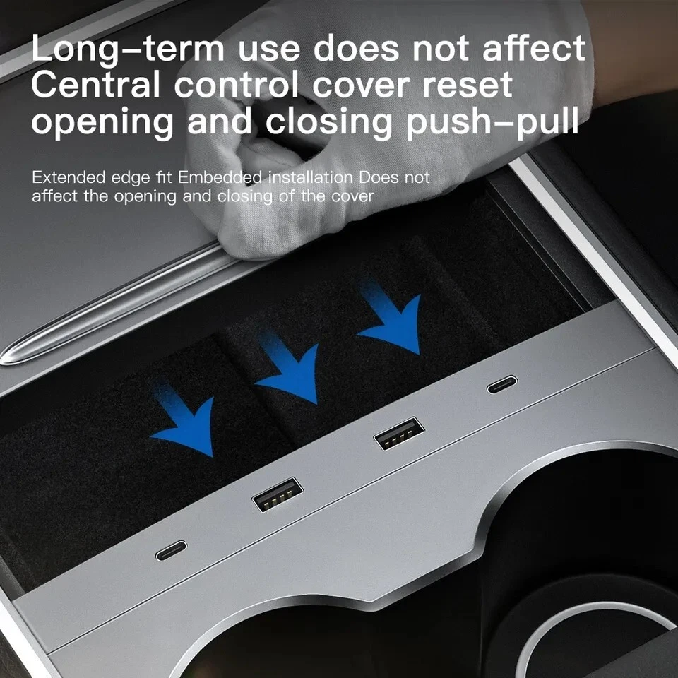 🔥 Tesla 27W USB Dock Port Type C Quick Charge Model 3 Y Android Apple Light - Image 3 of 4