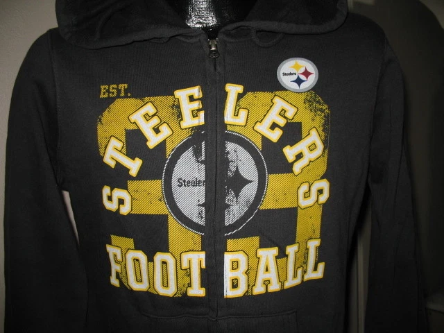 NFL Pittsburgh Steelers Fútbol Sudadera Cremallera Completa Chaqueta Mujer Talla Nueva con Etiquetas Foto 2 de 3