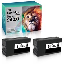 2PK 962XL Black Ink for HP 962 XL OfficeJet Pro 9010 9015 9016 9018 9020 9025