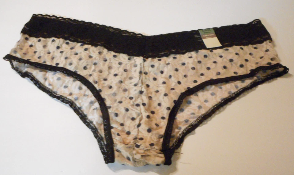 Ambrielle Bragas Hipster Para Mujer Encaje Transparente Lunares 9?XXL X 3 NUEVAS CON ETIQUETAS Foto 2 de 4