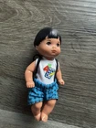 VTG 1995 Mattel Barbie Back To School Tommy Dolls student W/ Original Clothes 4”