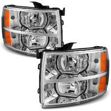 A P Headlights Assembly For 2007 2008 2009 2010 2011 2012 2013 Chevy Silverado