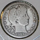 1909 Barber Quarter