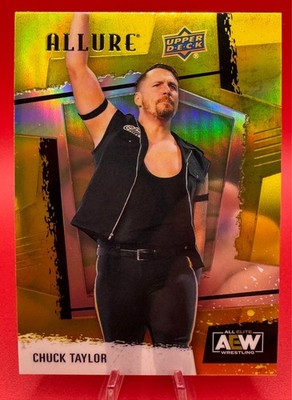 2022 AEW Upper Deck Allure YELLOW TAXI Parallel  Chuck Taylor #34  SSP