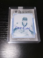 1/1 Rookie Autograph - Matt Puempel 2015-16 The Cup Case Hit 1 Of 1 - Grail Card. rookie card picture