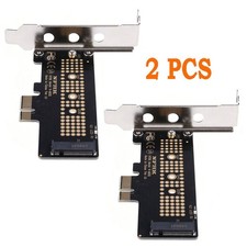 NVMe PCIe M.2 NGFF SSD To PCIe X1 Adapter Card PCIe X1 To M.2 With Bracket 2 PCS