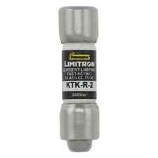 10PCS BUSSMANN KTK-R-2 2 AMP 600Vac Fast-Acting Fuse