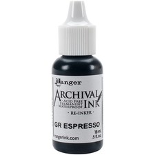 Ranger Designer Series Archival Re-Inkers .5oz-Ground Espresso