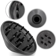 Hair Diffuser Nozzle Attachment for Dyson Supersonic Hair Dryer HD01–HD15, Black