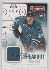2013-14 Panini Playbook Breakout Materials 126/199 Tomas Hertl #B-THE to0