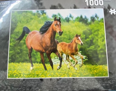 GLOBE - 1000 Piece Jigsaw Puzzle The Horses - - GLOT107-3