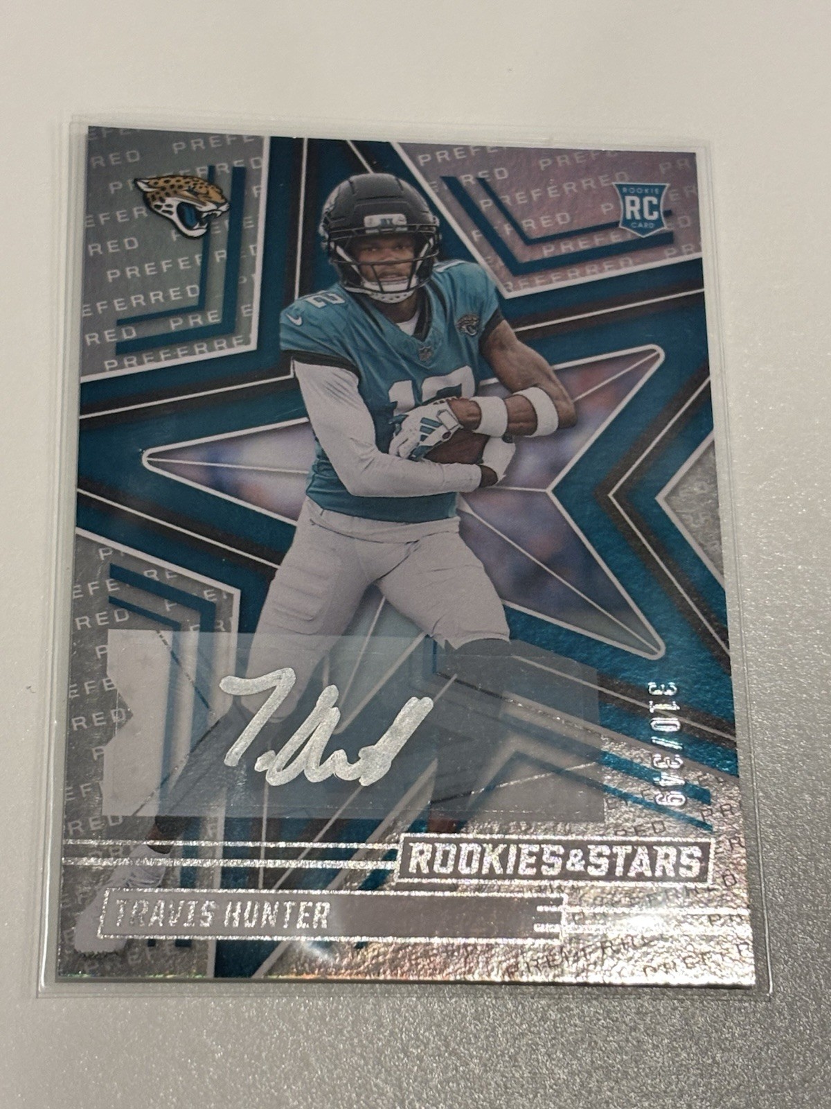 2025 Panini Rookies & Stars - Travis Hunter #186 Preferred Signatures Auto /349
