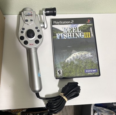Naki Bass Champion PS 2 Controller W/ Reel Fishing III PlayStation 2 Tested
