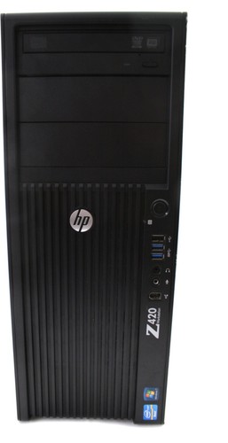 HP Workstation Z420 Intel Xeon E1620 Win 10 Pro 250 GB SSD 24 GB RAM B-Ware - Bild 1 von 4