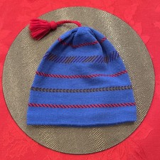 Vintage Patagonia Man's Tasseled Knit Ski Beanie Hat