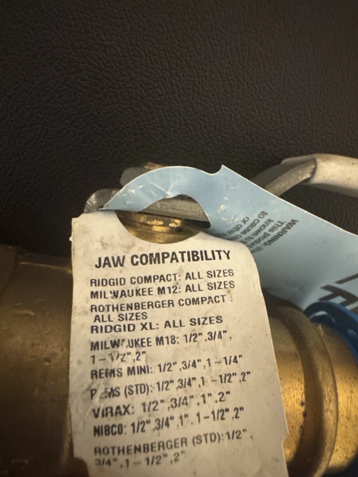 ApolloPress 77VLF-105-01 1” Full Port Lead-Free Press Ball Valve 🇺🇸 NEW - Image 4 of 4