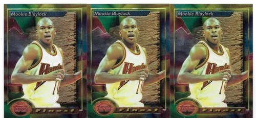 MOOKIE BLAYLOCK 3 CARD LOT 1993-94 TOPPS FINEST 135 ATLANTA HAWKS OKLAHOMA