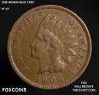 1906 Indian Head Cent XF EXTRA FINE Brown Full LIBERTY - NICE  coin 138