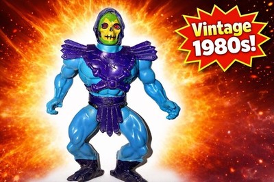 Vintage 1980s Skeletor Masters of the Universe MOTU He-Man Action