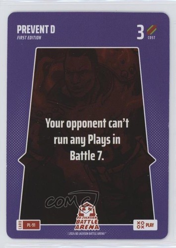 2024 Bo Jackson Battle Arena TCG Alpha Edition Play Cards Prevent D #PL-91