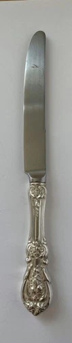 Reed & Barton Francis I Mirrorsteel Sterling Handle Dinner Knife Vintage 9 1/4"