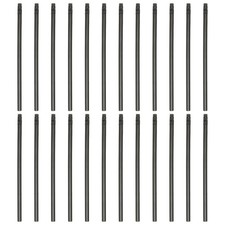 HB Graphite Pencil, 24 Pack Hexagon Round Wooden Pencil with Eraser, Black