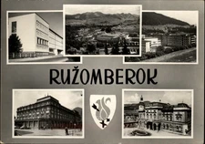 RPPC Ru�omberok Slovakia vintage postcard d215