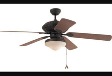 Monte Carlo Fan Company Model# 5CZ52OC Ceiling Fan- 52" with Light Kit