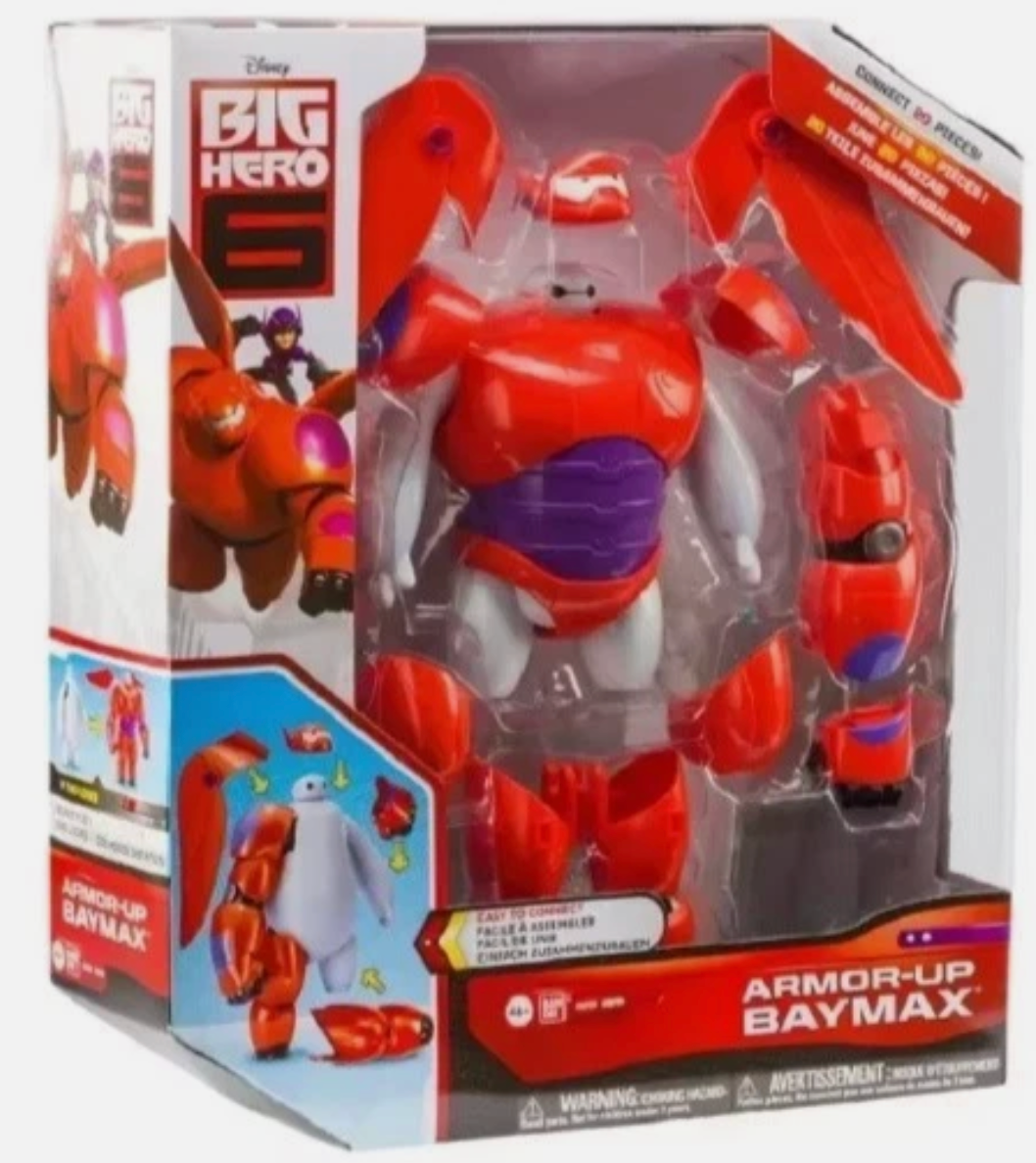 ベイマックス HERO ARMOR COMPLETE SET Big Hero 6 Baymax Armor-Up Action Figure Toy Model 16cm Robot Gift