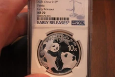 2021    NGC  MS70   S10Y   CHINA PANDA SILVER