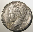 1923 Morgan Silver Dollar $1 - S Mint Mark - 90% Silver