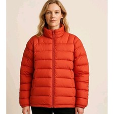 Vintage Cabela's Premier Northern Goose Down 650 Fill  CoralOrange Puffer Jacket