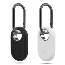Compatible with Samsung Galaxy SmartTag2 Case Holder, Silicone black white