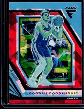 Bogdan Bogdanovic 2022-23 Panini Flux #73 Red Cracked Ice Atlanta Hawks