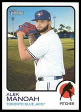Alek Manoah 2022 Topps Heritage #430 Toronto Blue Jays
