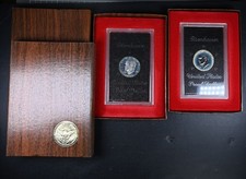 1971, 1974 Eisenhower Silver Proof Dollar 1 Uncirculated US Mint Coins