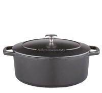 Bratentopf KÜChenprofi Provence Bht 26X13X41 Cm Schwarz Topf
