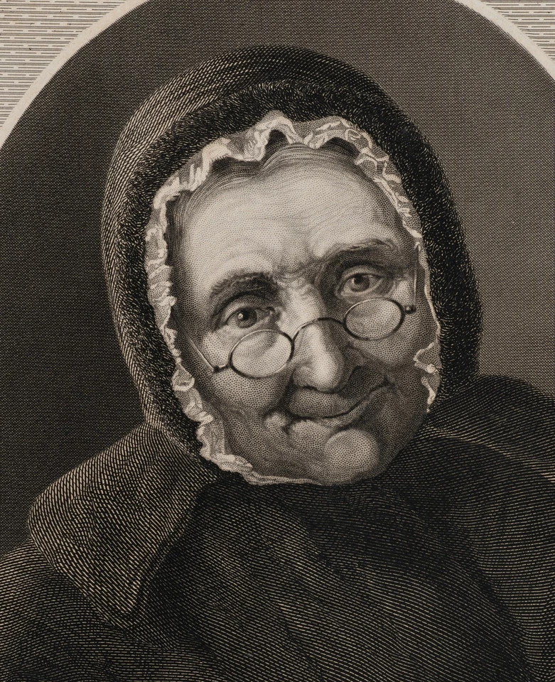 EULENSTEIN (19.Jhd) nach PAYNE (19.Jhd), Porträt einer älteren Frau, Sst. - Bild 3 von 4