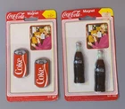 Vintage 1985 Coca-Cola Bottle Fridge Magnets Coke - Unopened New
