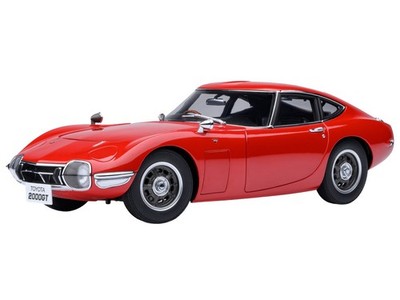 1967 TOYOTA 2000GT RHD RED 1/18 MODEL CAR BY AUTOART 79547