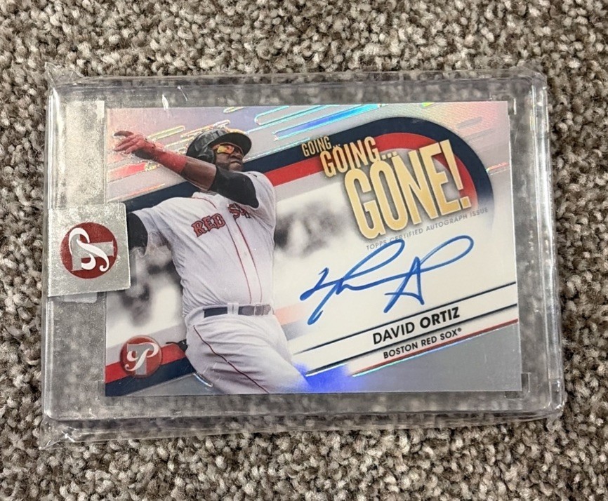 2023 Topps Pristine David Ortiz Auto /75 Going..Going. Gone! Red Sox On Card
