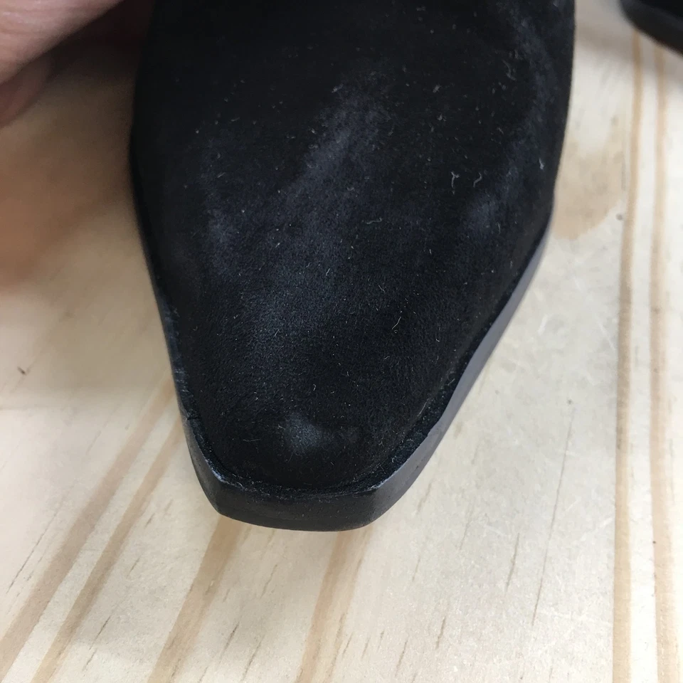 Zapatos Vince Camuto para mujer 8,5 M Egwenny Mule cuero negro punta bloque Foto 4 de 4