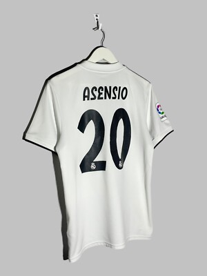 20 Marco Asensio Real Madrid Adidas 2018/19 Home Football Shirt
