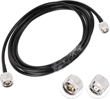 RTK Survey GPS Base Antenna Radio Extension Cable RP-N Male to RP-TNC Male RG58 