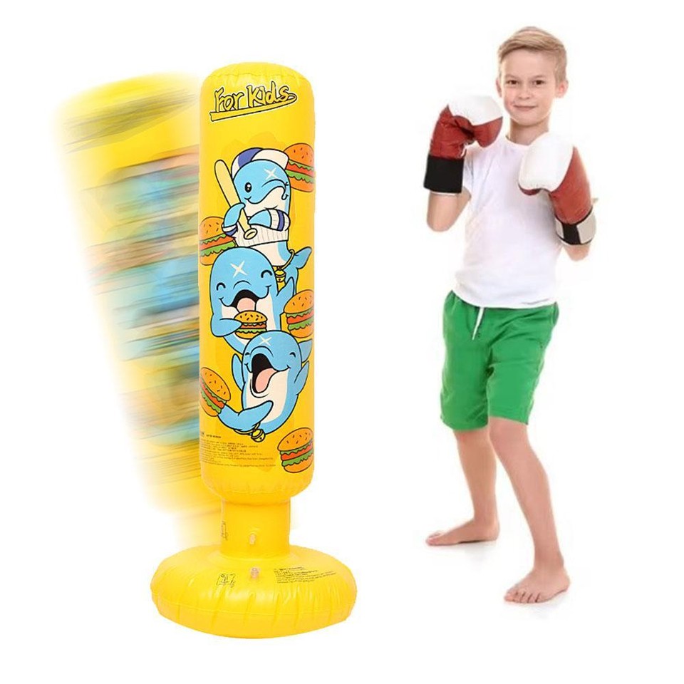 Inflatable Boxing Bag for Kids, Fun Exercise Punching Bag Toy High