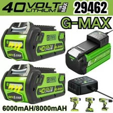 40V 8.0Ah For Greenworks 40 Volt G-MAX 29472 29462 29252 Lithium Battery/Charger