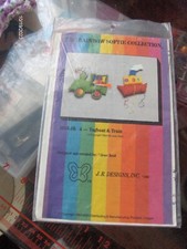 New/unused-Tugboat and Train-Rainbow Softies Pattern-bought USA - £2