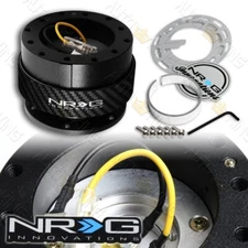NRG SRK-200CF BLACK/CARBON RING STEERING WHEEL GEN 2.0 QUICK RELEASE ADAPTER KIT